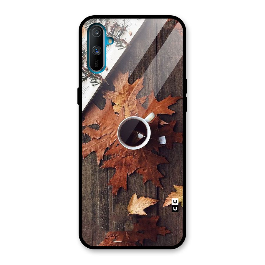 Fall Leaf Coffee Glass Back Case for Realme C3