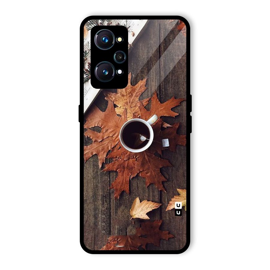 Fall Leaf Coffee Glass Back Case for Realme GT Neo2