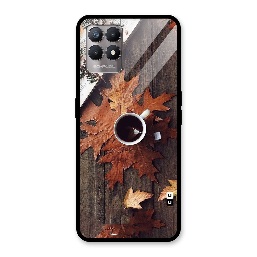 Fall Leaf Coffee Glass Back Case for Realme Narzo 50