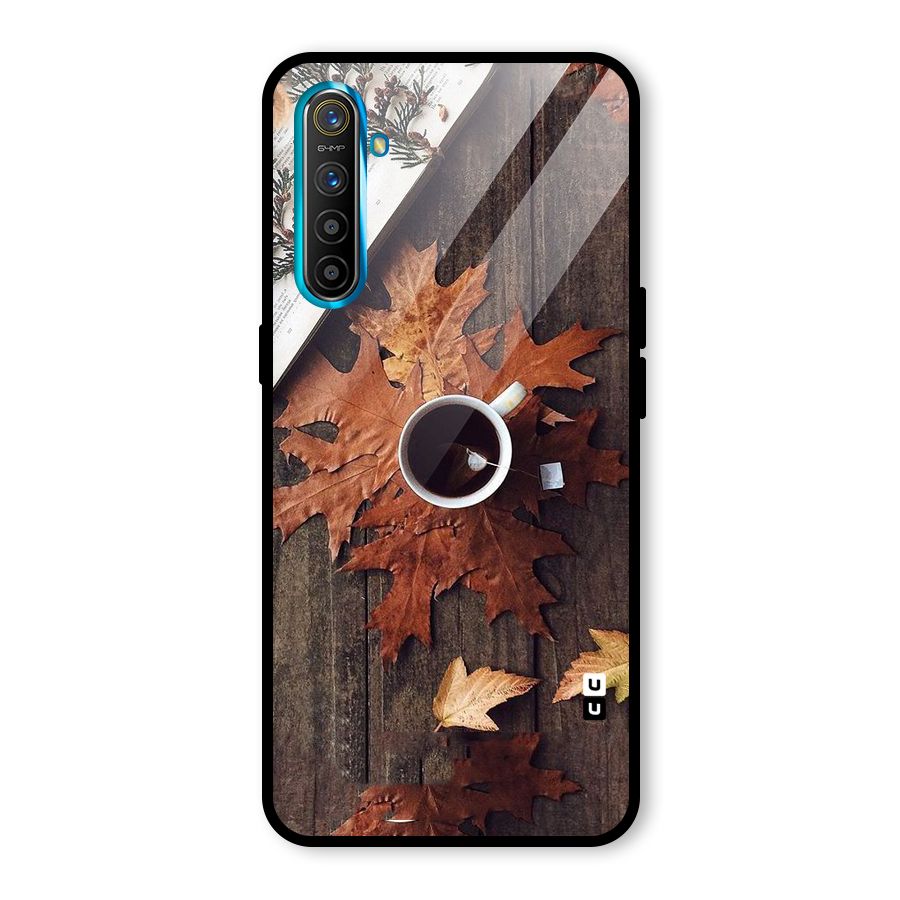 Fall Leaf Coffee Glass Back Case for Realme X2