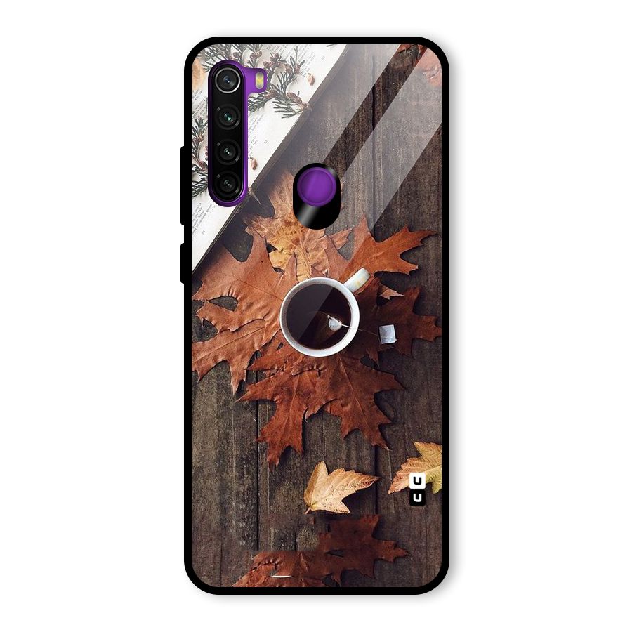 Fall Leaf Coffee Glass Back Case for Redmi Note 8