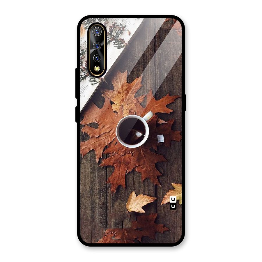 Fall Leaf Coffee Glass Back Case for Vivo S1