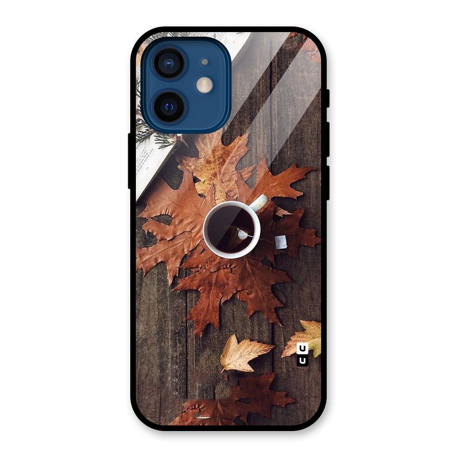 Fall Leaf Coffee Glass Back Case for iPhone 12 Mini