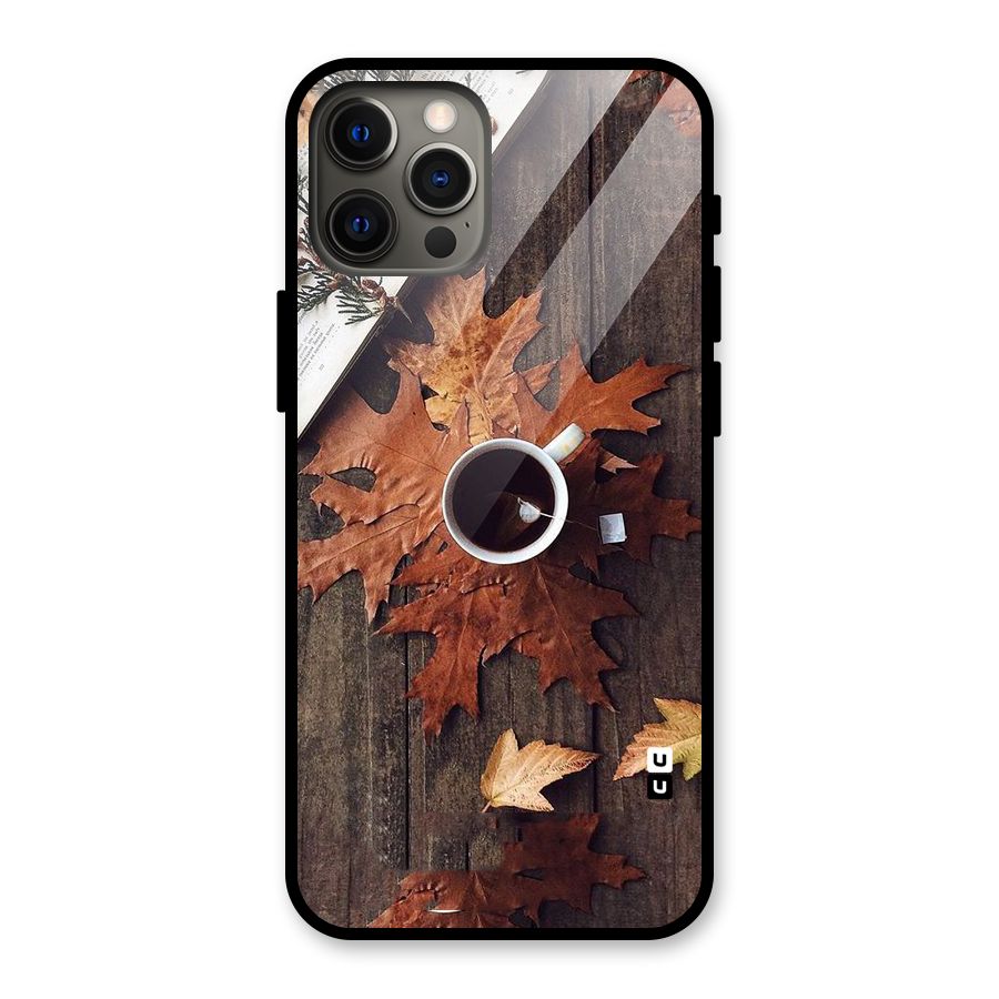 Fall Leaf Coffee Glass Back Case for iPhone 12 Pro Max