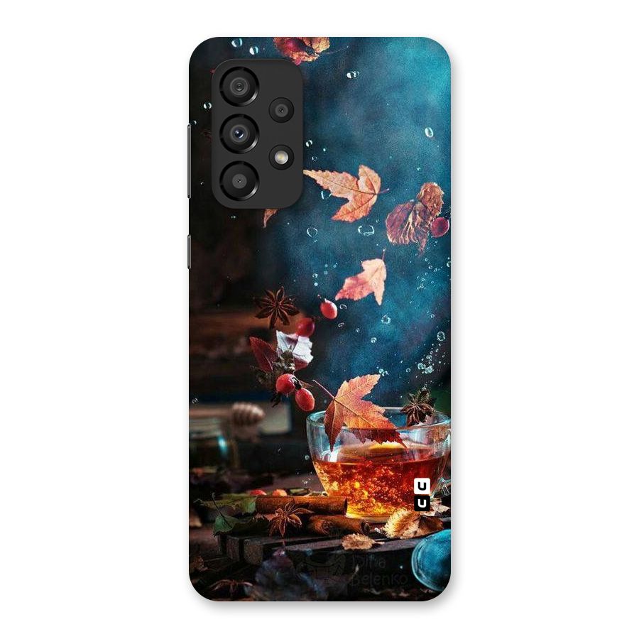 Falling Leaves Tea Back Case for Galaxy A33 5G