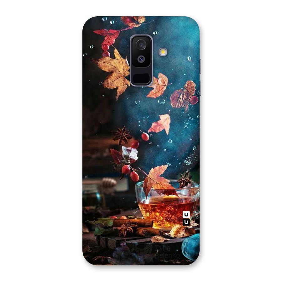 Falling Leaves Tea Back Case for Galaxy A6 Plus