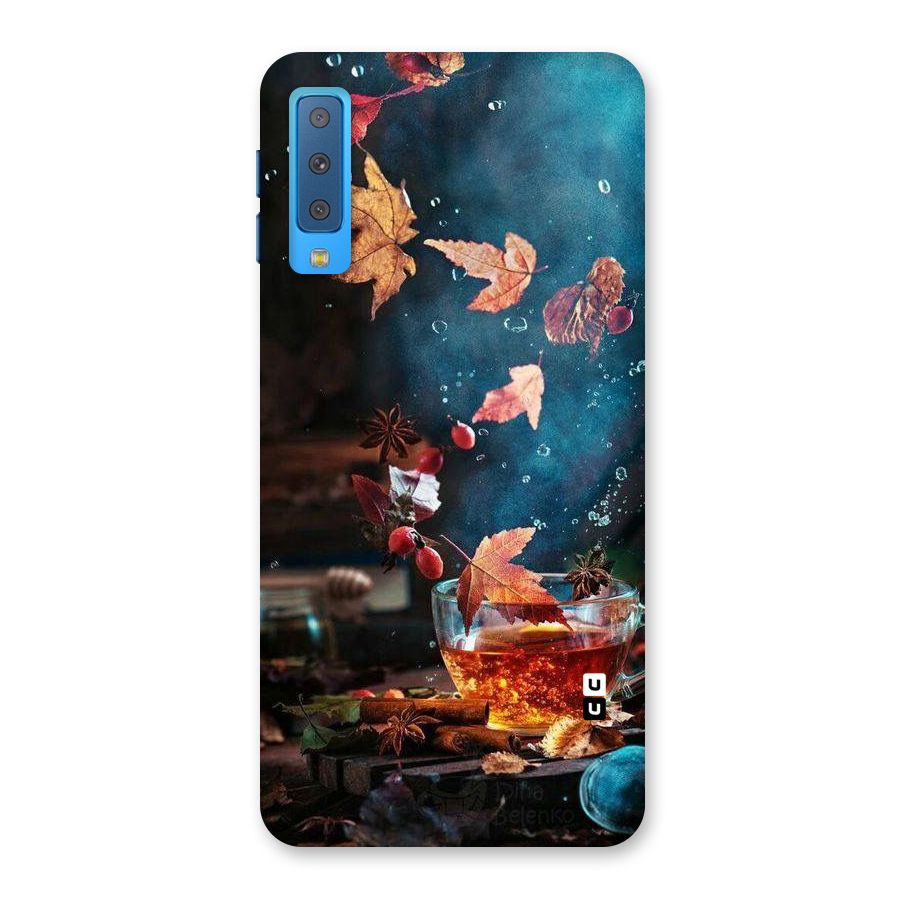 Falling Leaves Tea Back Case for Galaxy A7 (2018)