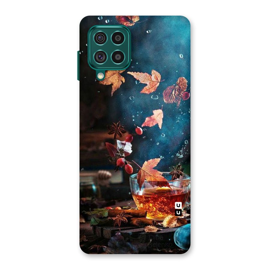 Falling Leaves Tea Back Case for Galaxy F62