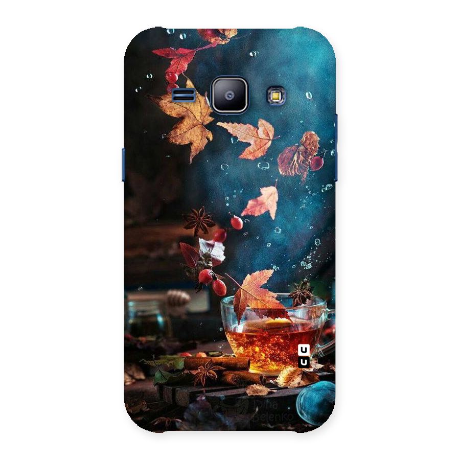 Falling Leaves Tea Back Case for Galaxy J1
