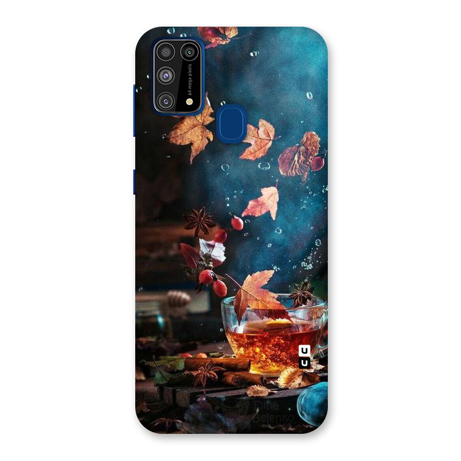 Falling Leaves Tea Back Case for Galaxy M31