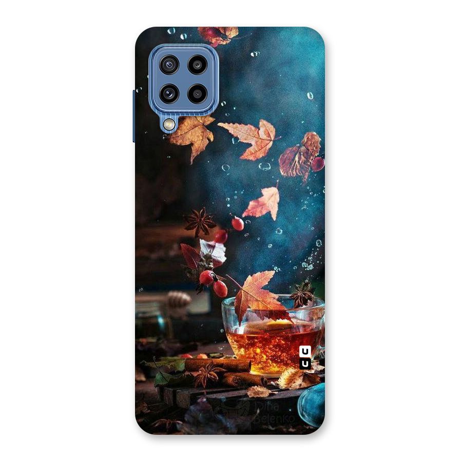 Falling Leaves Tea Back Case for Galaxy M32