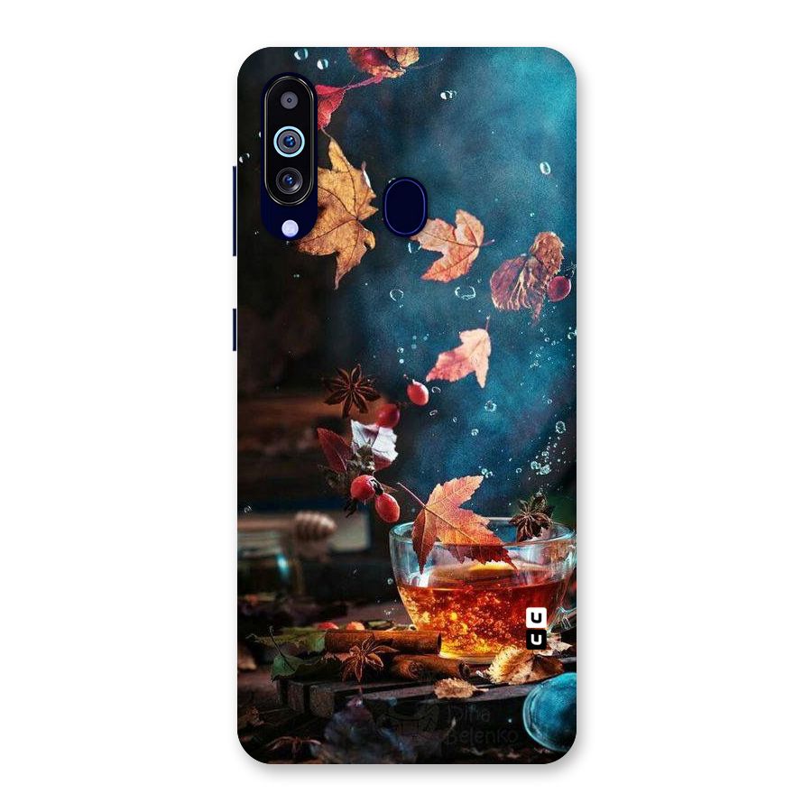 Falling Leaves Tea Back Case for Galaxy M40
