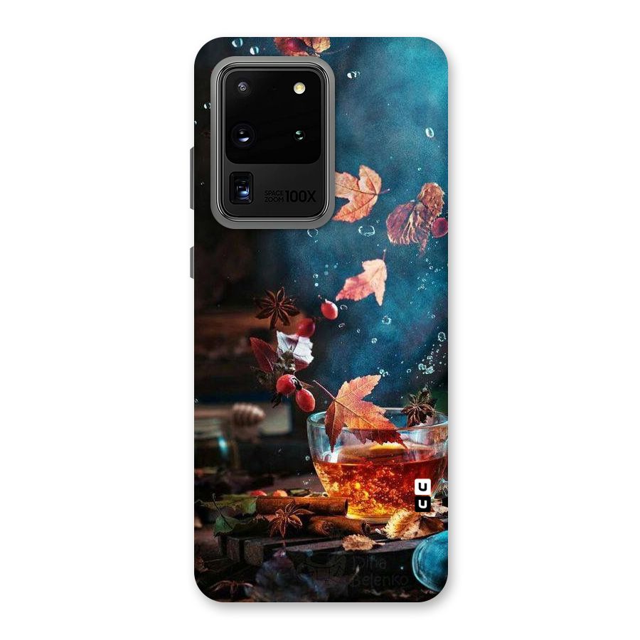 Falling Leaves Tea Back Case for Galaxy S20 Ultra