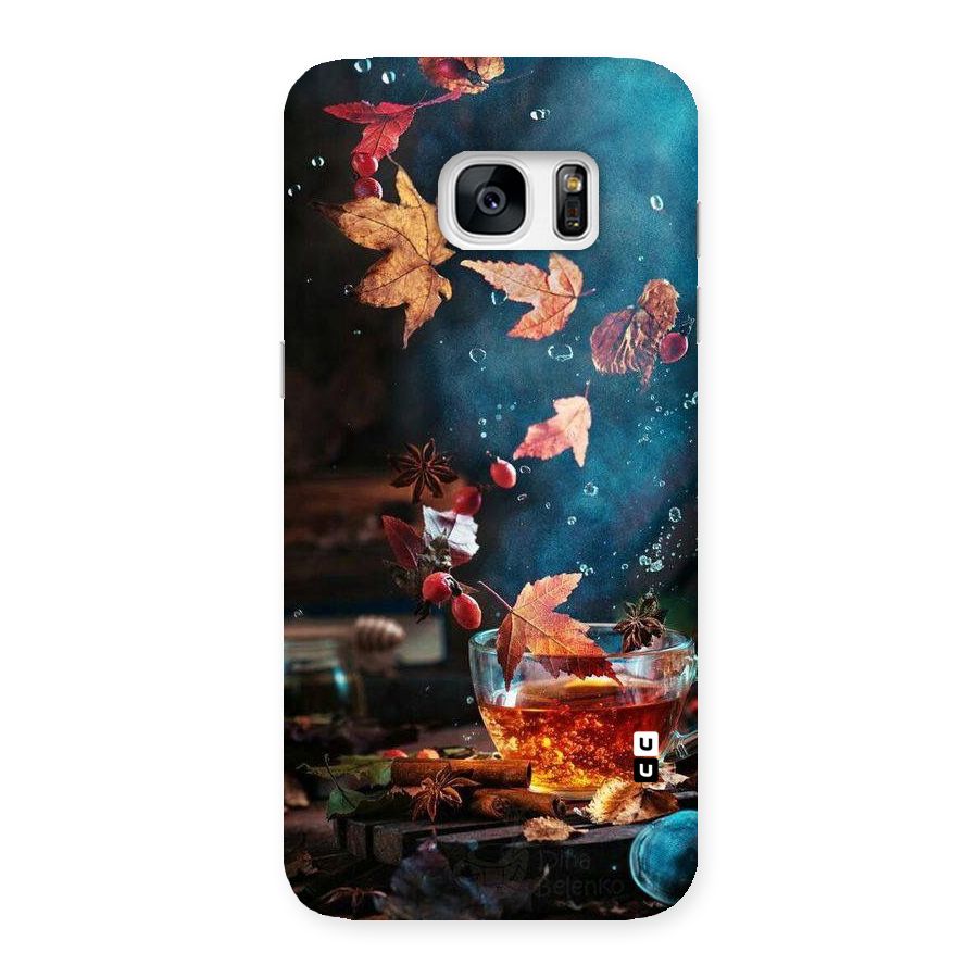 Falling Leaves Tea Back Case for Galaxy S7 Edge