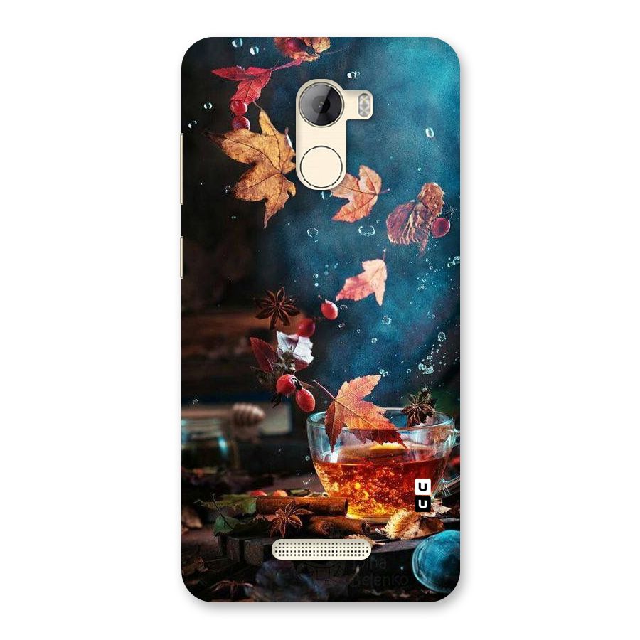 Falling Leaves Tea Back Case for Gionee A1 LIte