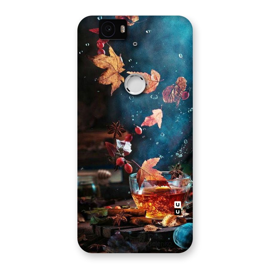 Falling Leaves Tea Back Case for Google Nexus-6P