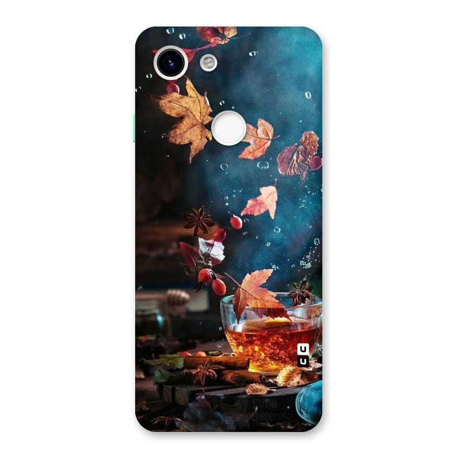 Falling Leaves Tea Back Case for Google Pixel 3
