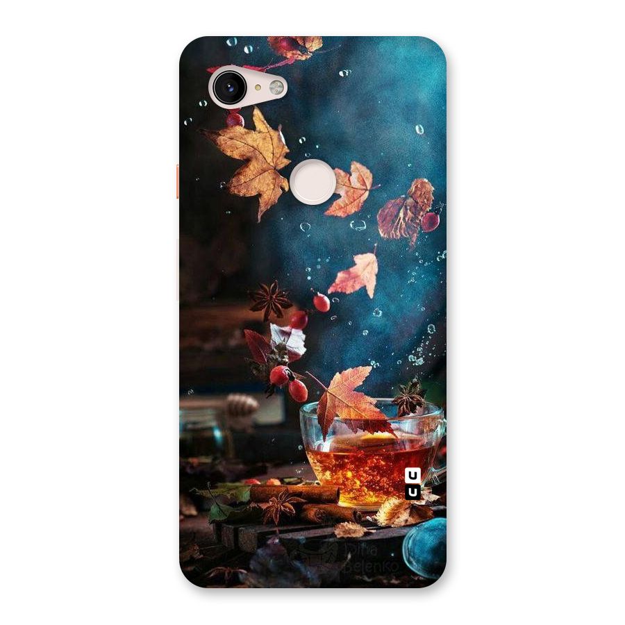 Falling Leaves Tea Back Case for Google Pixel 3 XL