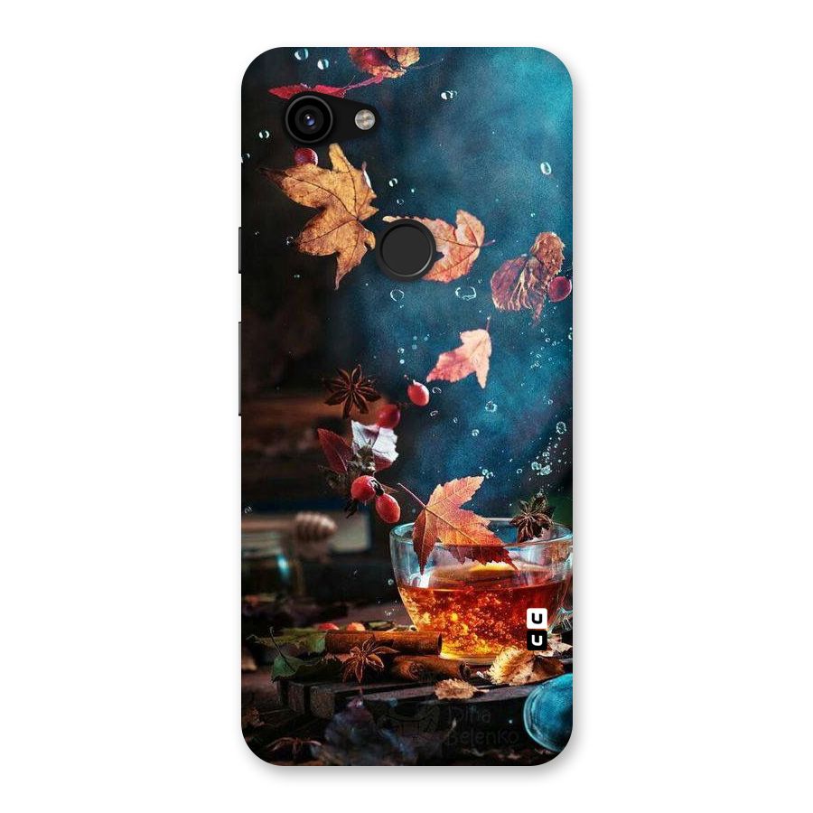 Falling Leaves Tea Back Case for Google Pixel 3a