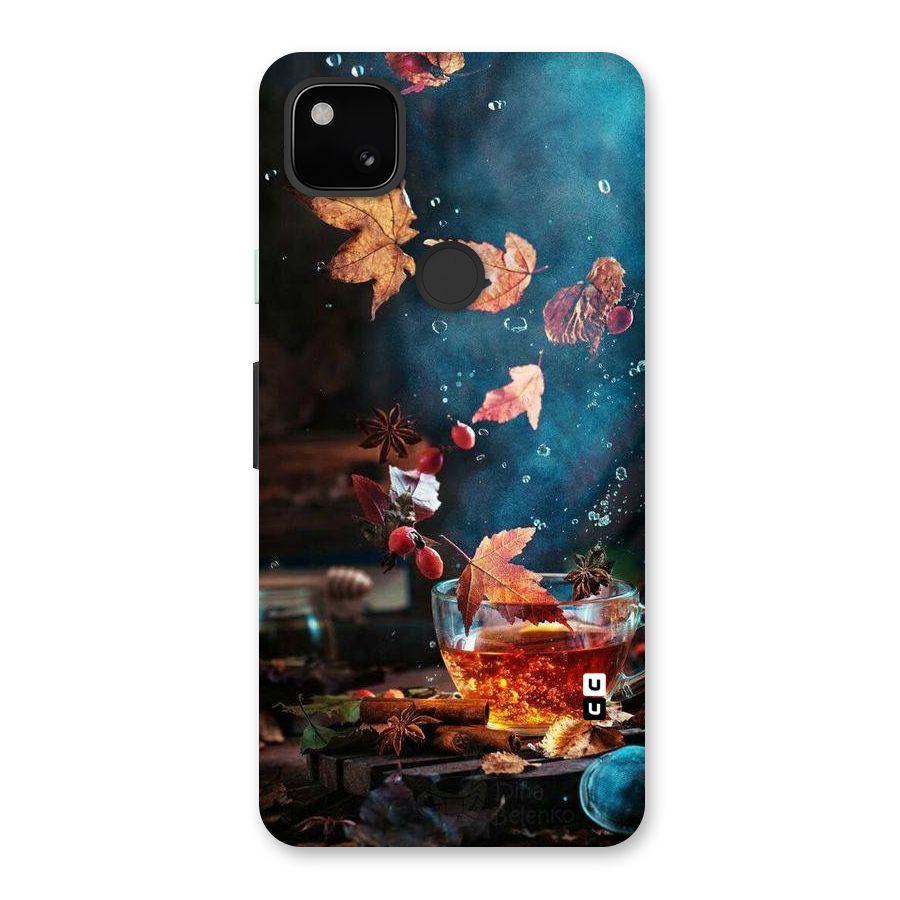 Falling Leaves Tea Back Case for Google Pixel 4a