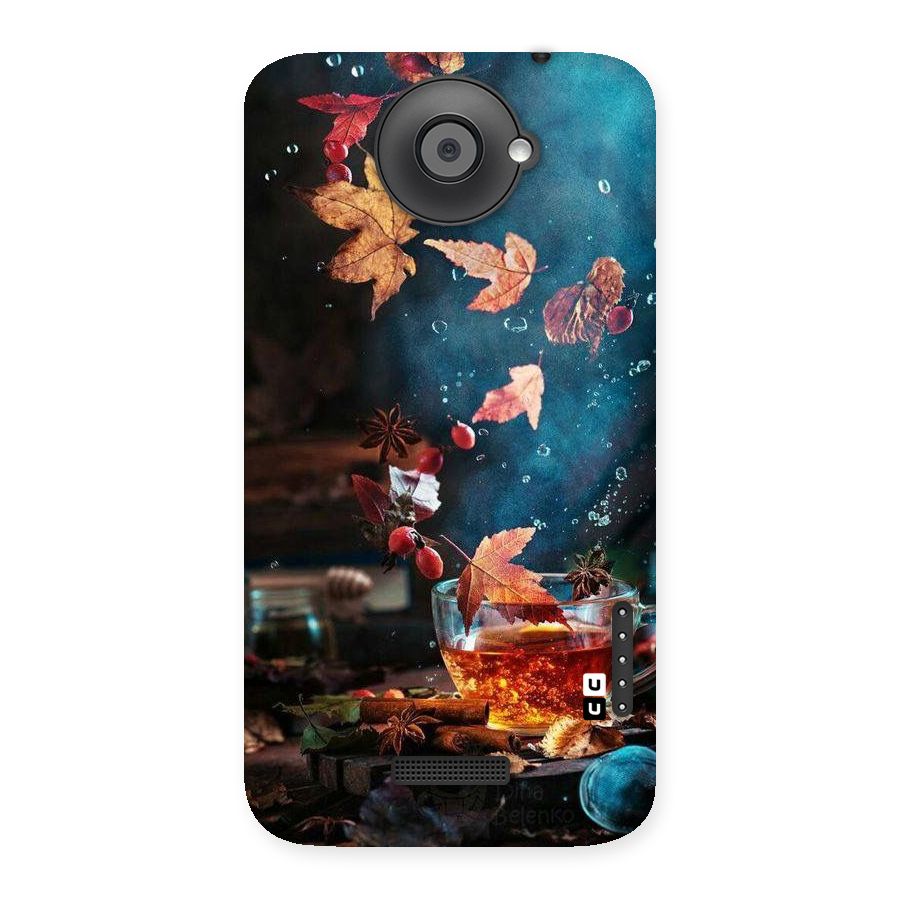 Falling Leaves Tea Back Case for HTC One X