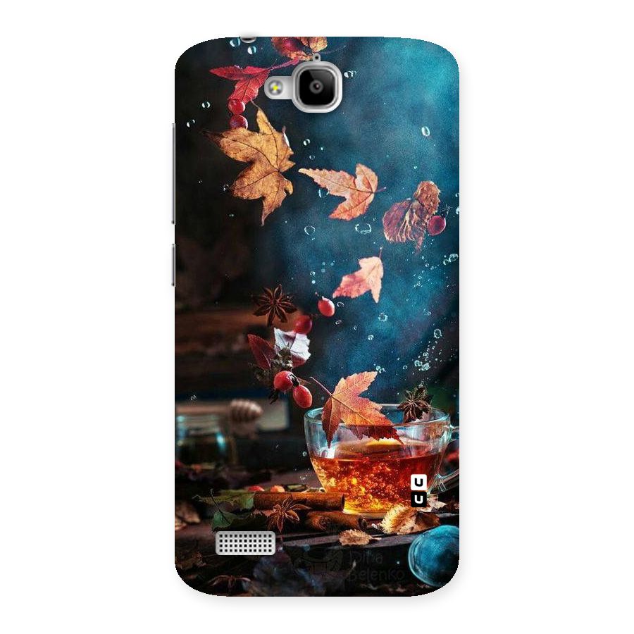Falling Leaves Tea Back Case for Honor Holly