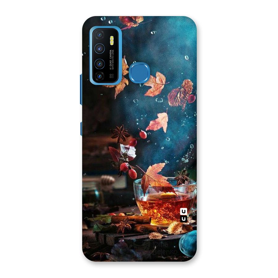 Falling Leaves Tea Back Case for Infinix Hot 9