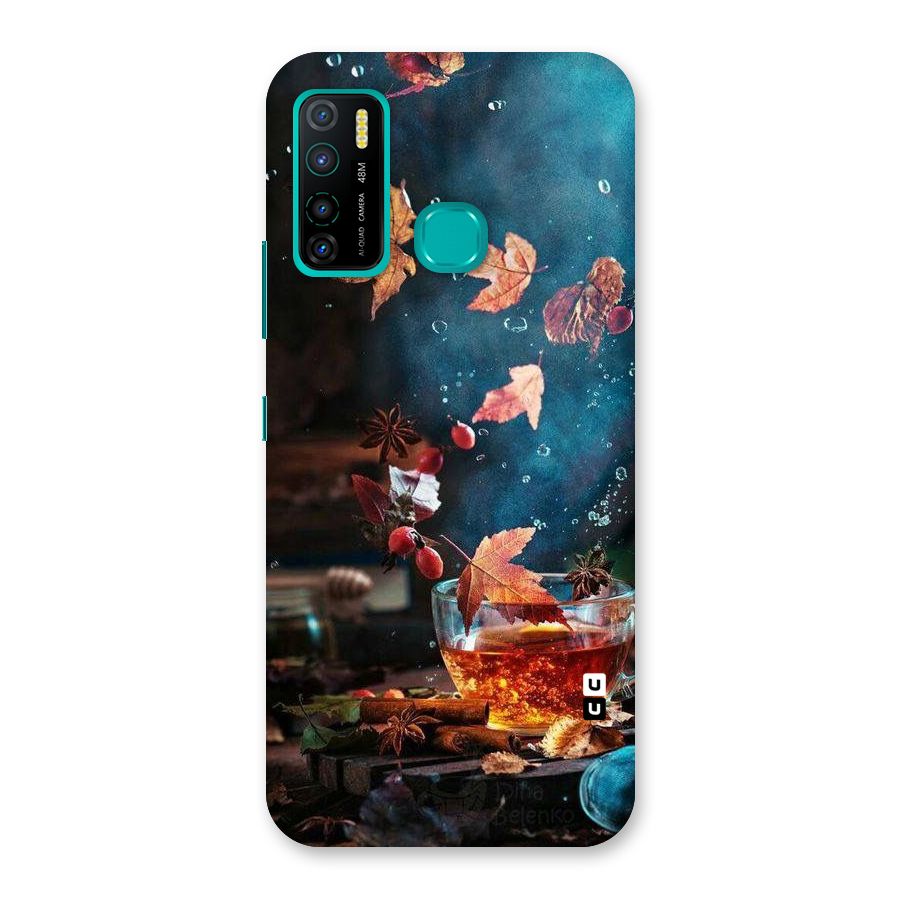 Falling Leaves Tea Back Case for Infinix Hot 9 Pro