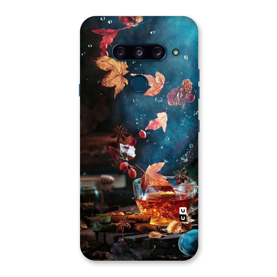 Falling Leaves Tea Back Case for LG  V40 ThinQ
