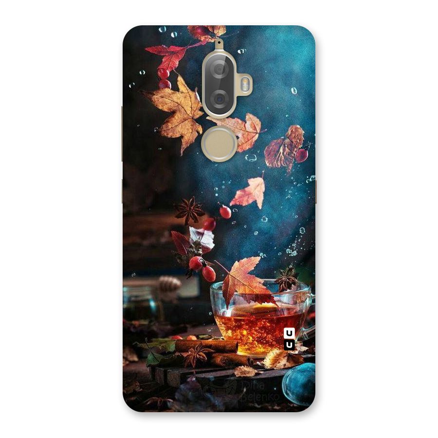 Falling Leaves Tea Back Case for Lenovo K8 Plus