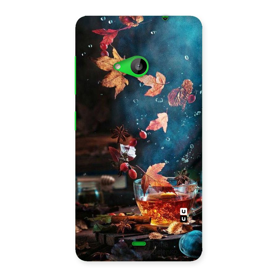 Falling Leaves Tea Back Case for Lumia 535