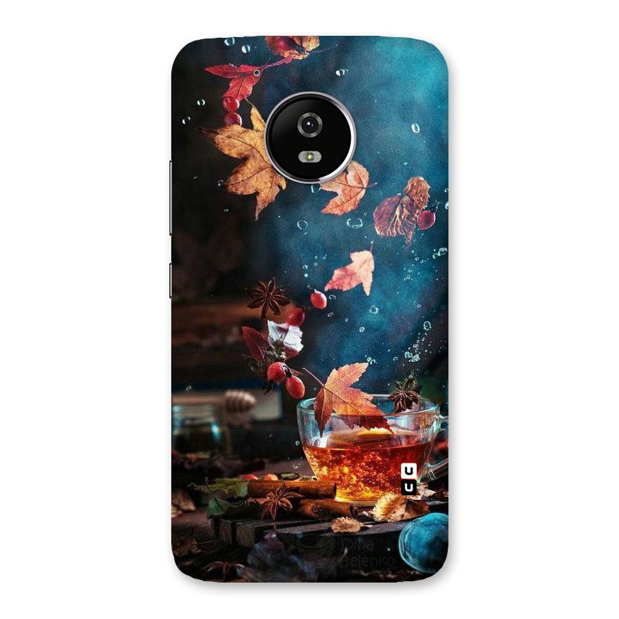 Falling Leaves Tea Back Case for Moto G5
