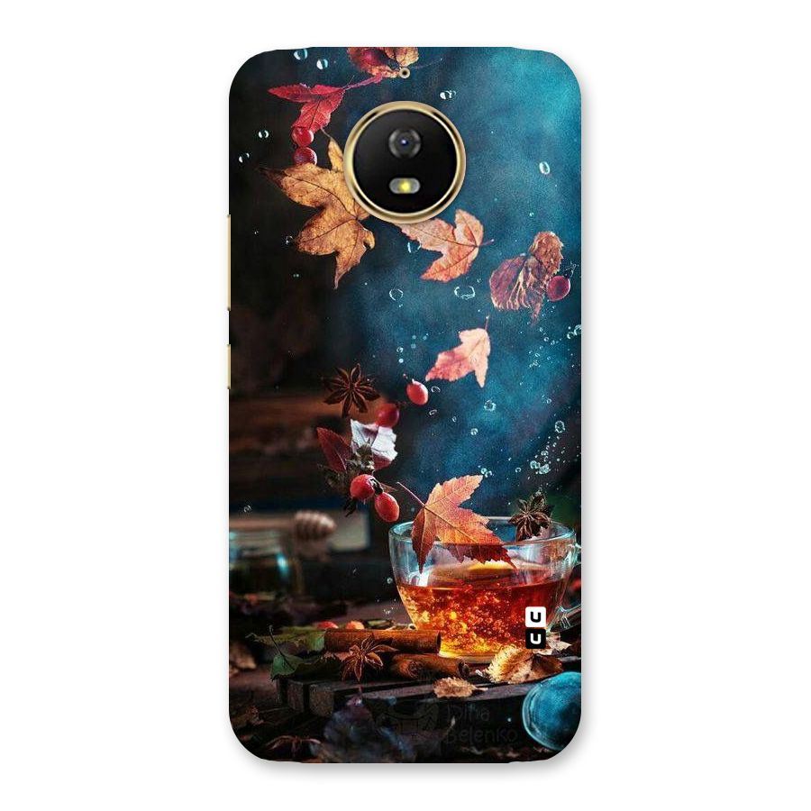 Falling Leaves Tea Back Case for Moto G5s