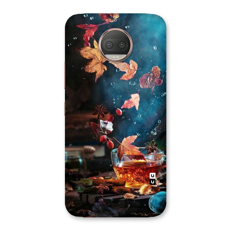 Falling Leaves Tea Back Case for Moto G5s Plus