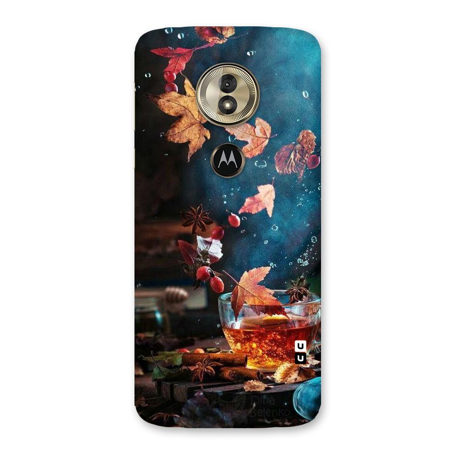 Falling Leaves Tea Back Case for Moto G6 Play