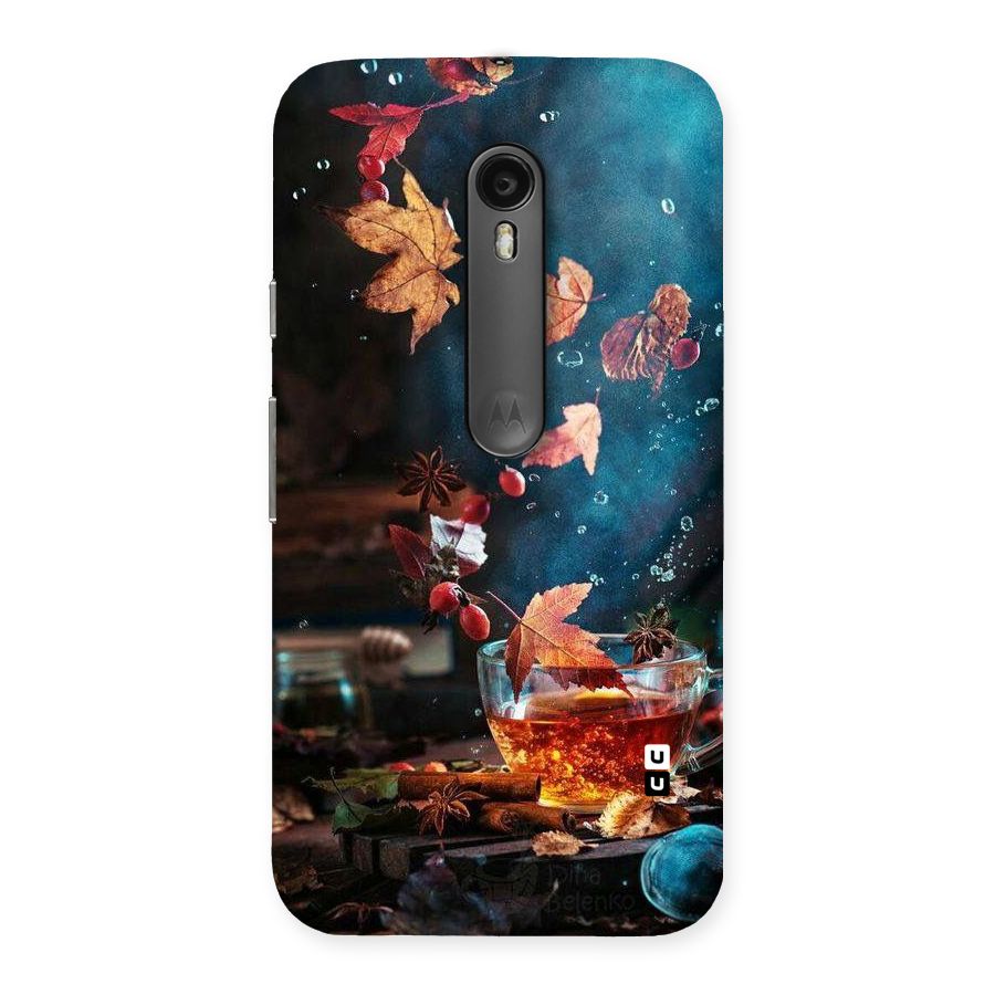 Falling Leaves Tea Back Case for Moto G Turbo