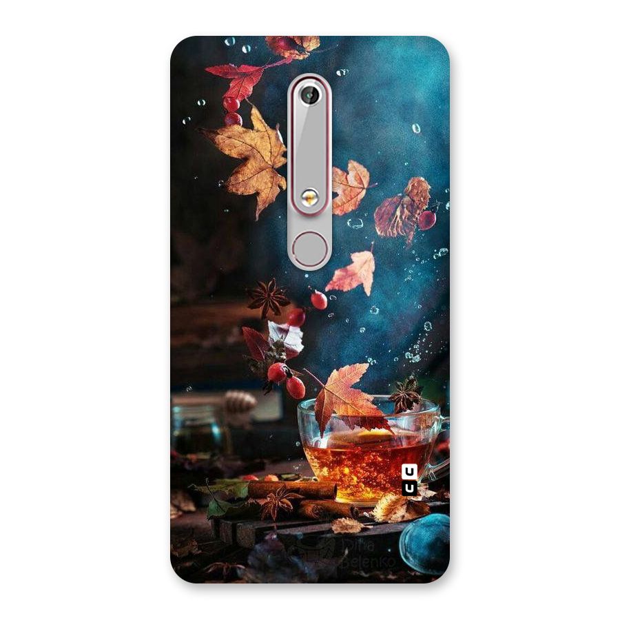 Falling Leaves Tea Back Case for Nokia 6.1