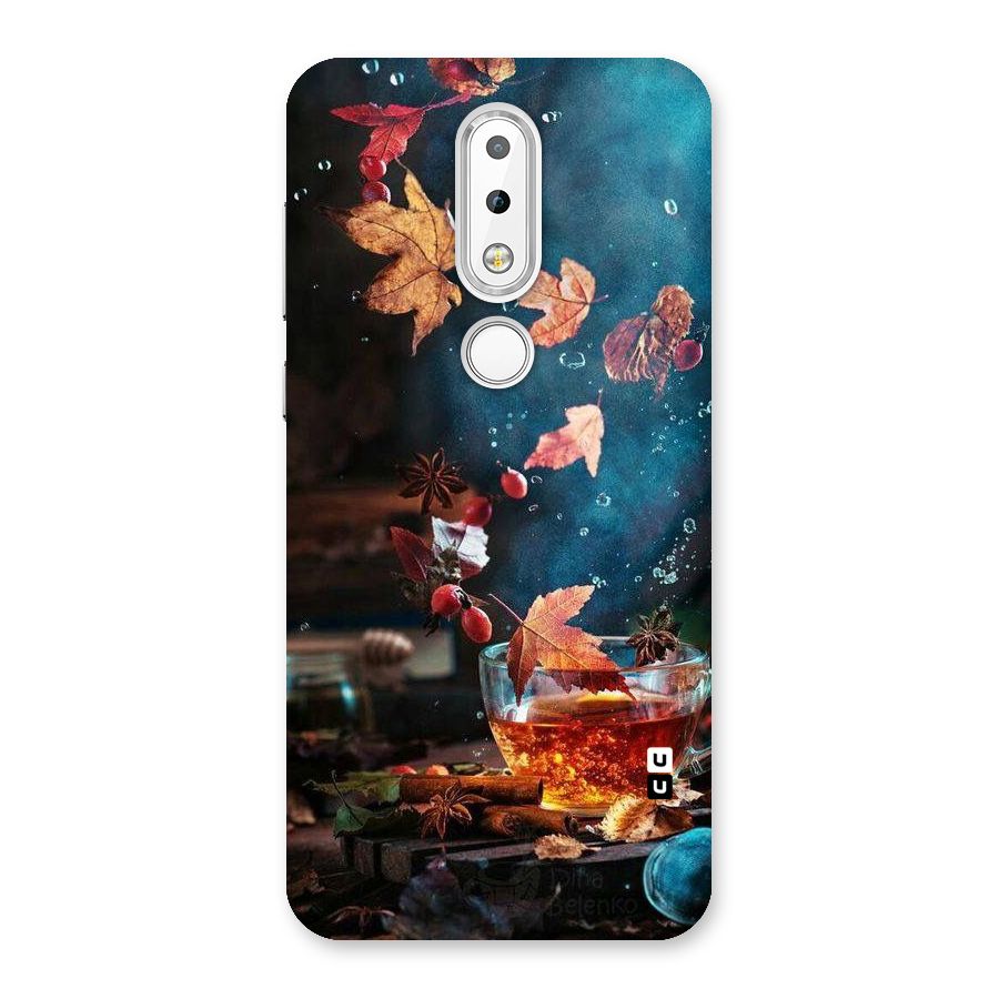 Falling Leaves Tea Back Case for Nokia 6.1 Plus