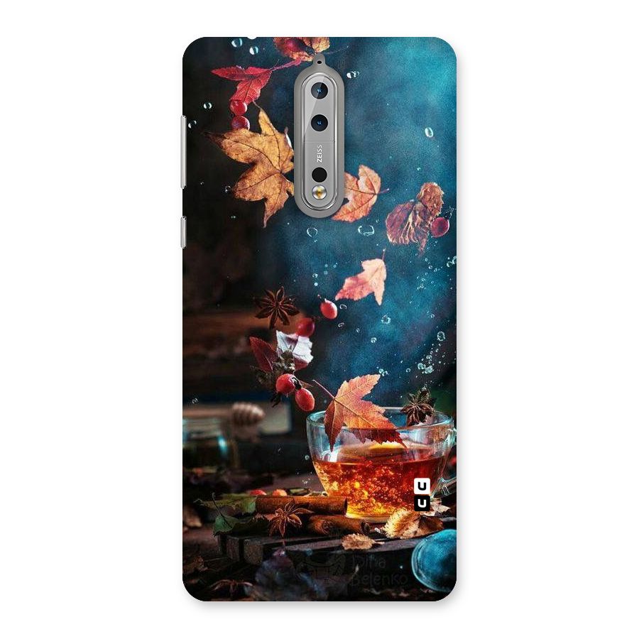 Falling Leaves Tea Back Case for Nokia 8