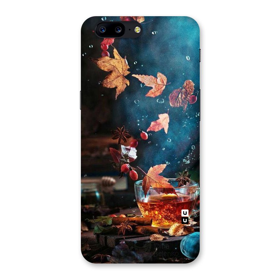 Falling Leaves Tea Back Case for OnePlus 5