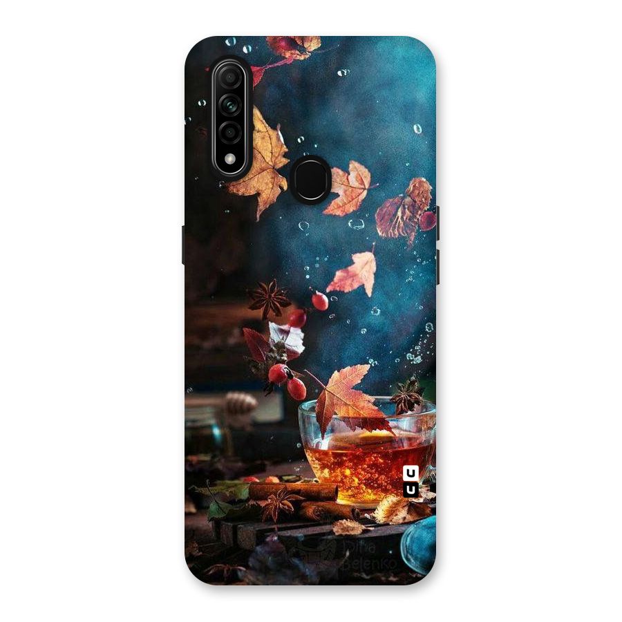Falling Leaves Tea Back Case for Oppo A31