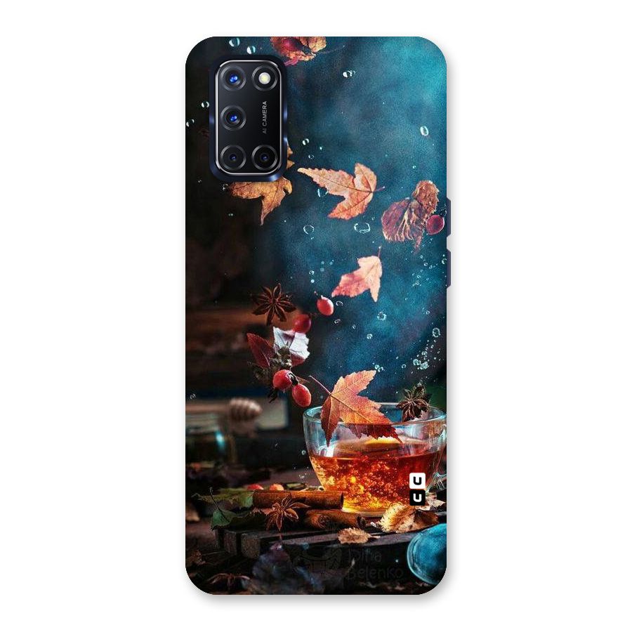 Falling Leaves Tea Back Case for Oppo A52