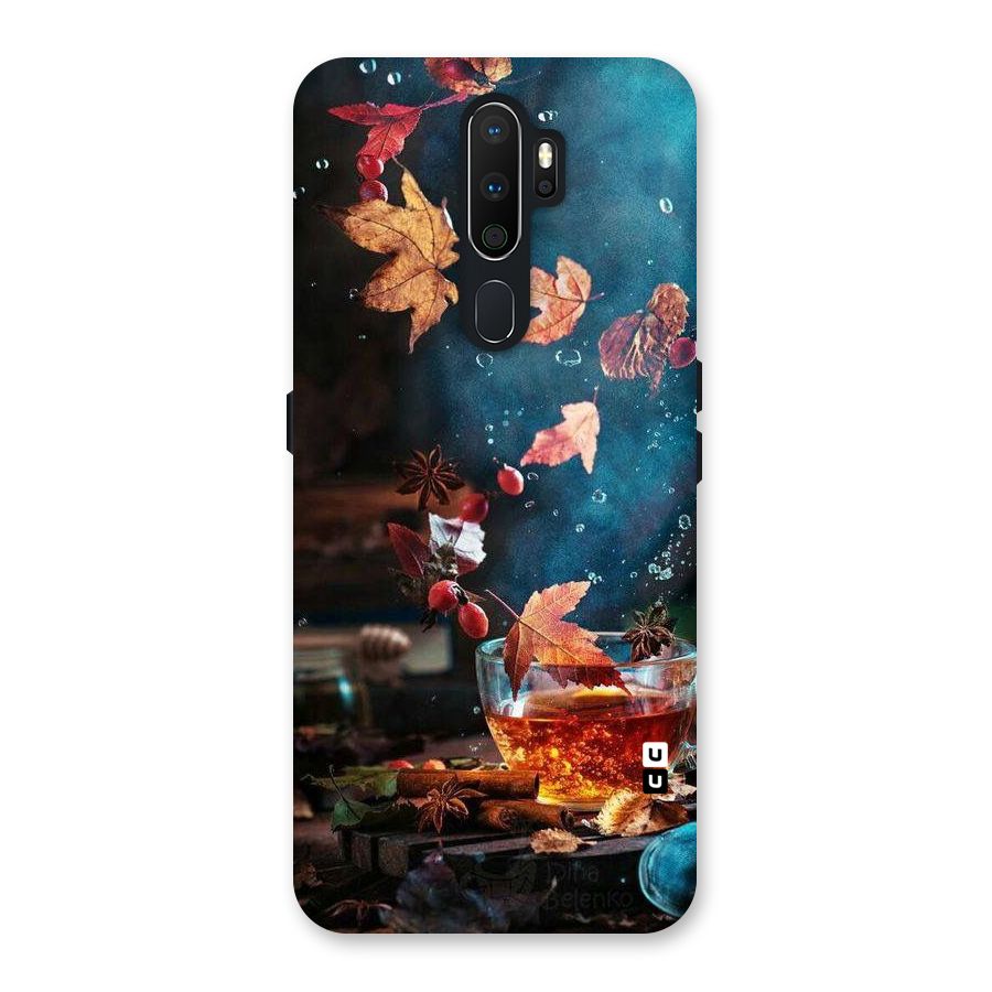 Falling Leaves Tea Back Case for Oppo A5 (2020)