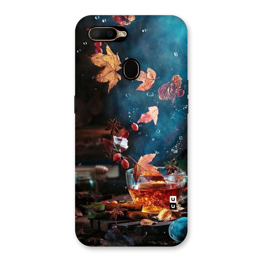 Falling Leaves Tea Back Case for Oppo A5s
