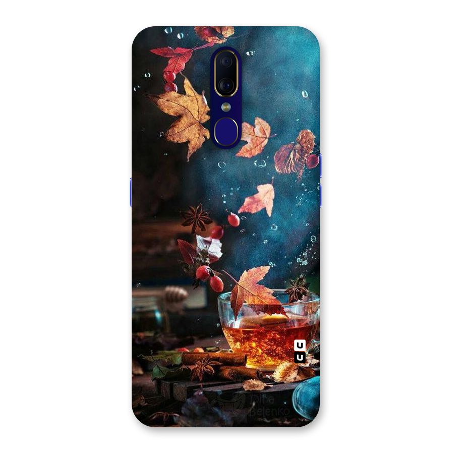 Falling Leaves Tea Back Case for Oppo A9
