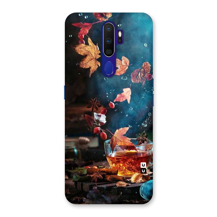 Falling Leaves Tea Back Case for Oppo A9 (2020)
