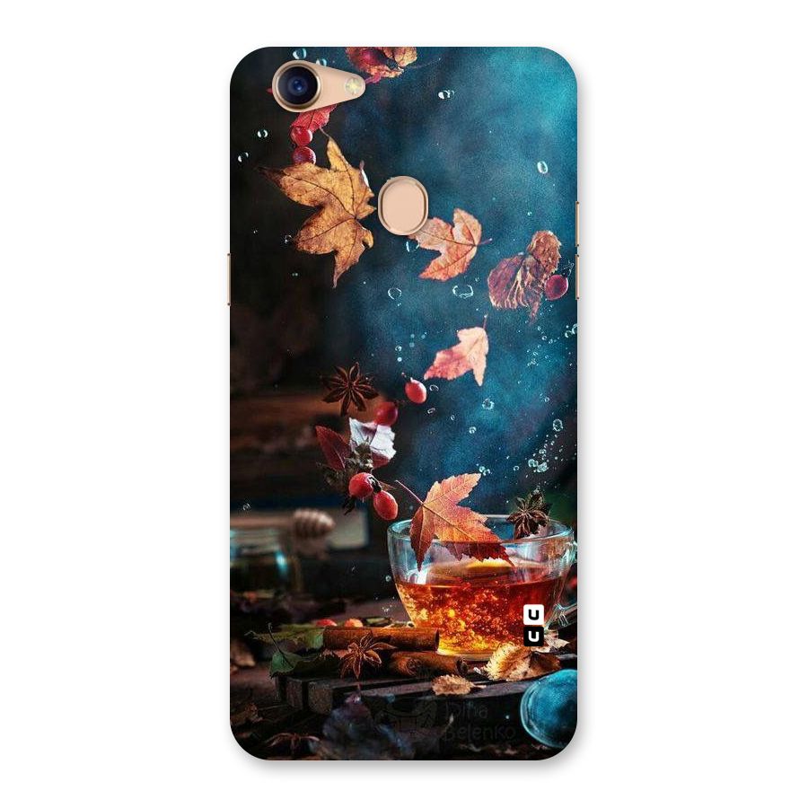 Falling Leaves Tea Back Case for Oppo F5