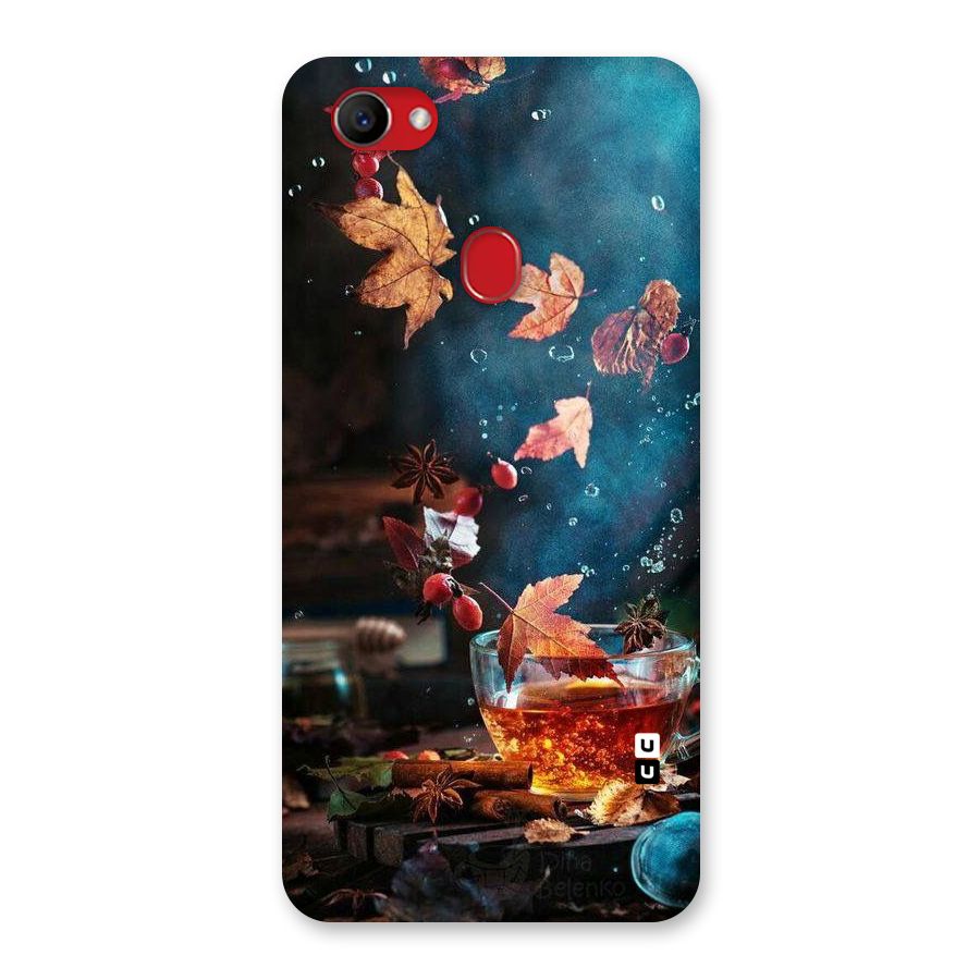 Falling Leaves Tea Back Case for Oppo F7
