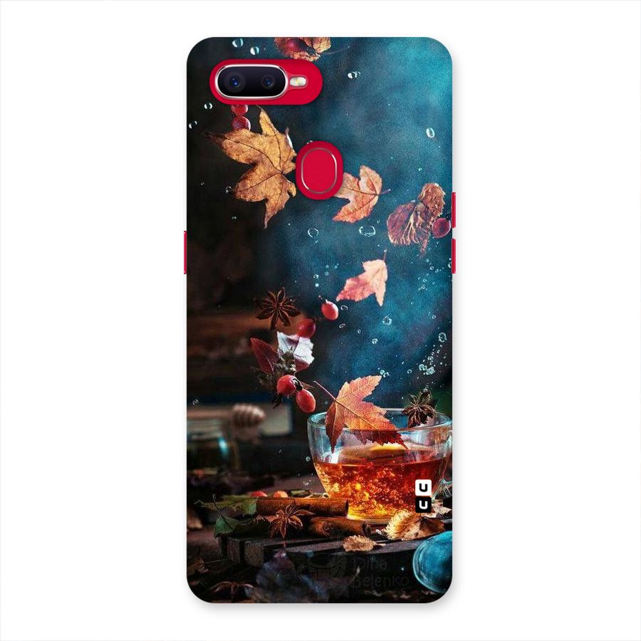 Falling Leaves Tea Back Case for Oppo F9 Pro