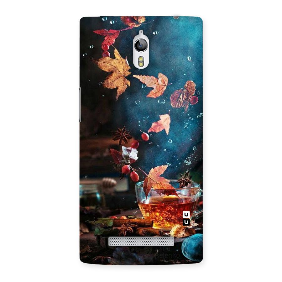 Falling Leaves Tea Back Case for Oppo Find 7